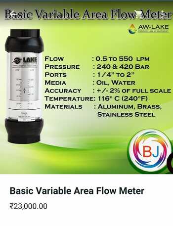 Basic Inline Liquid Variable Flow Meter